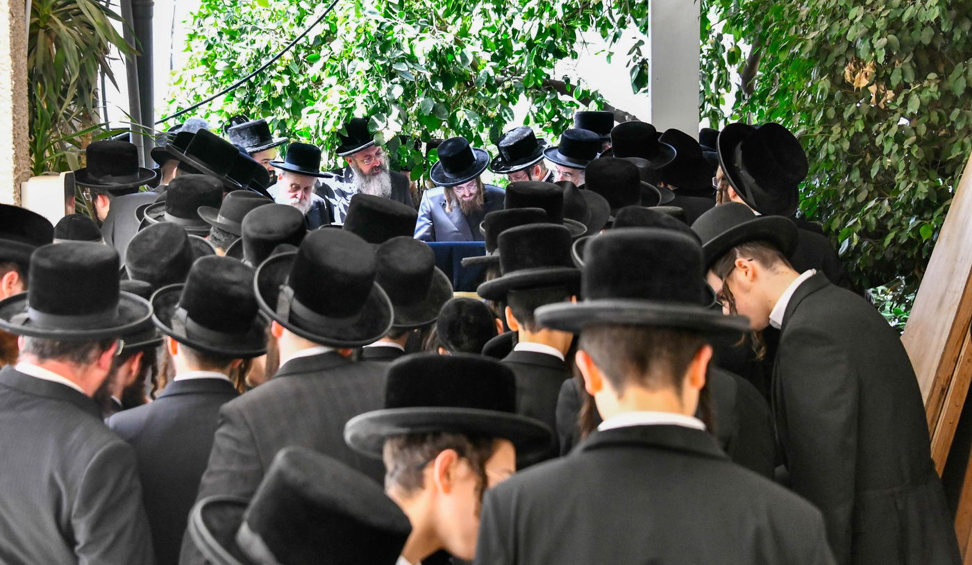 האדמו"ר מסאדיגורה בברכת האילנות 