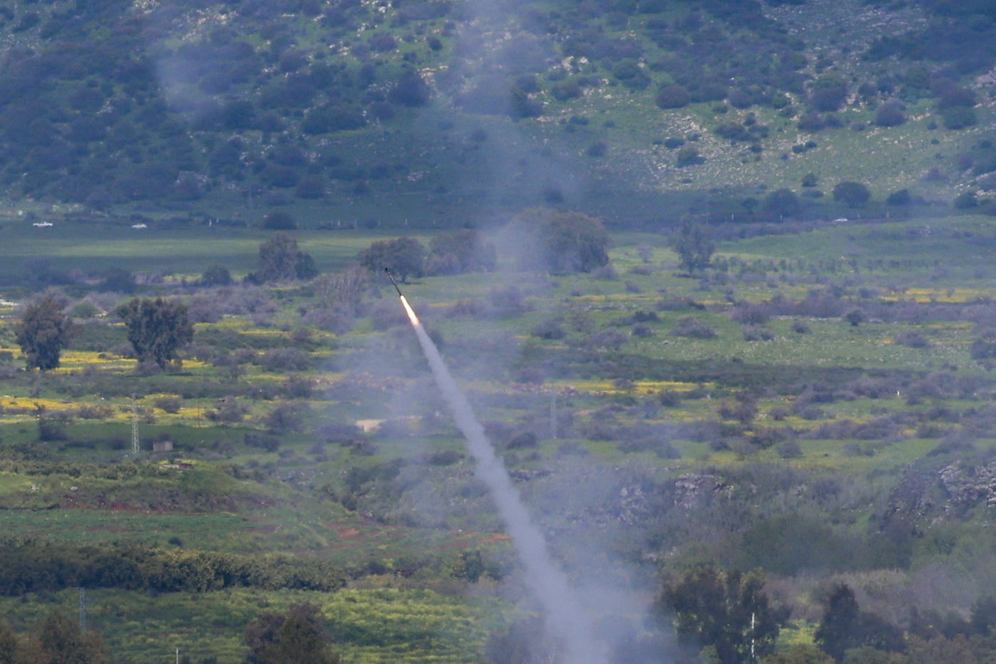 יום של מלחמה בצפון הארץ: ירי טילי יירוט לעבר טילים ששוגרו מלבנון