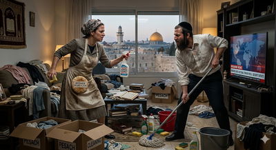  מלחמה, חרדות וקרצוף פאנלים: איך לא נהרוג אחד את השנייה עד ליל הסדר?