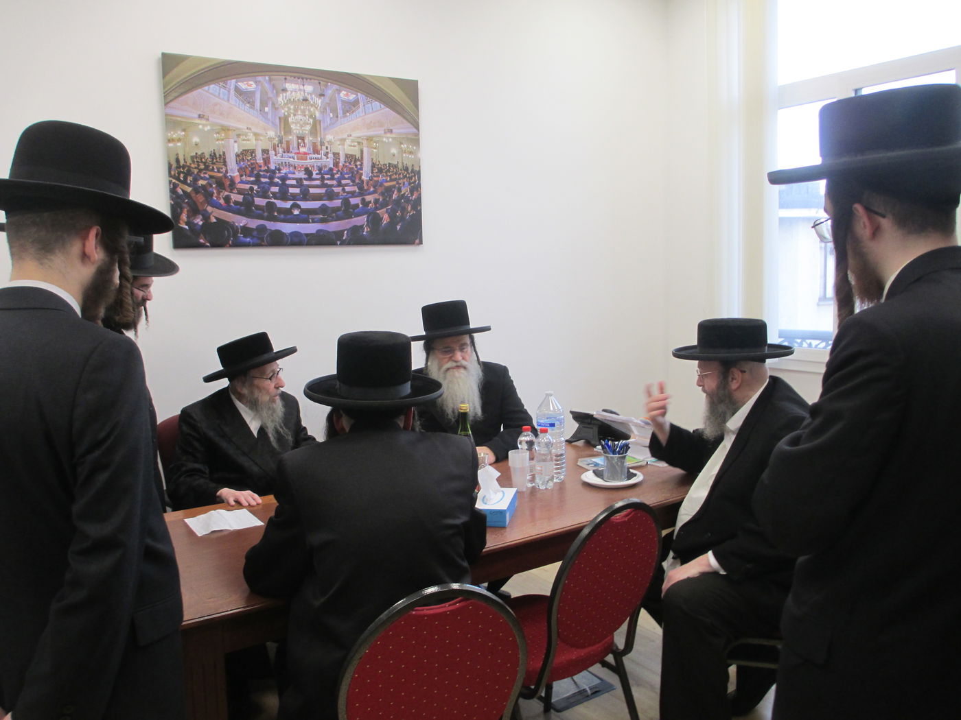  דומ"ץ סאטמר, הגה"צ רבי געציל בערקוביץ בביקור אצל הגה"צ רבי אהרן שיף