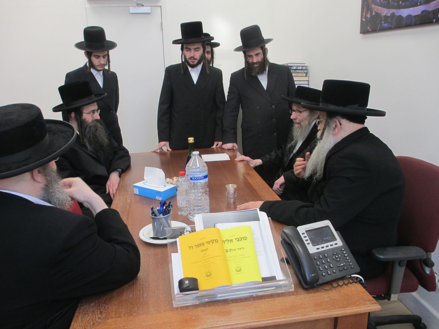  דומ"ץ סאטמר, הגה"צ רבי געציל בערקוביץ בביקור אצל הגה"צ רבי אהרן שיף