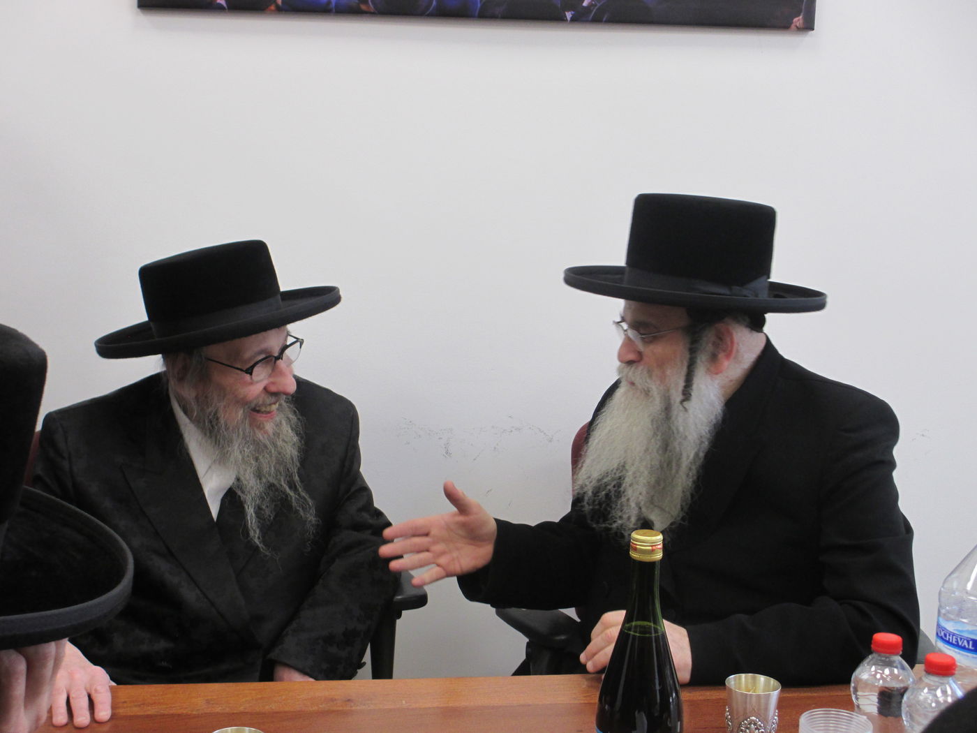  דומ"ץ סאטמר, הגה"צ רבי געציל בערקוביץ בביקור אצל הגה"צ רבי אהרן שיף