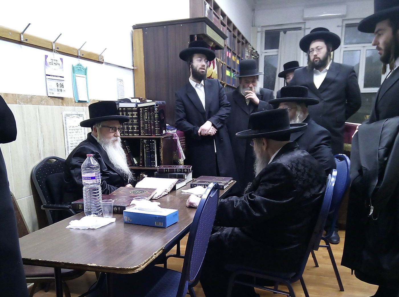  דומ"ץ סאטמר, הגה"צ רבי געציל בערקוביץ בביקור אצל האדמו"ר משאץ אנטווערפן