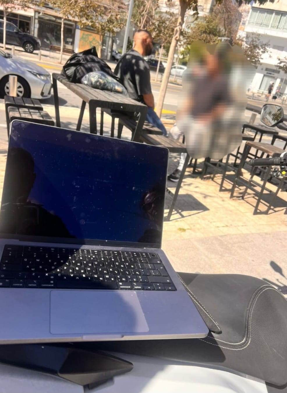 מעצרו של החשוד והמחשב הגנוב