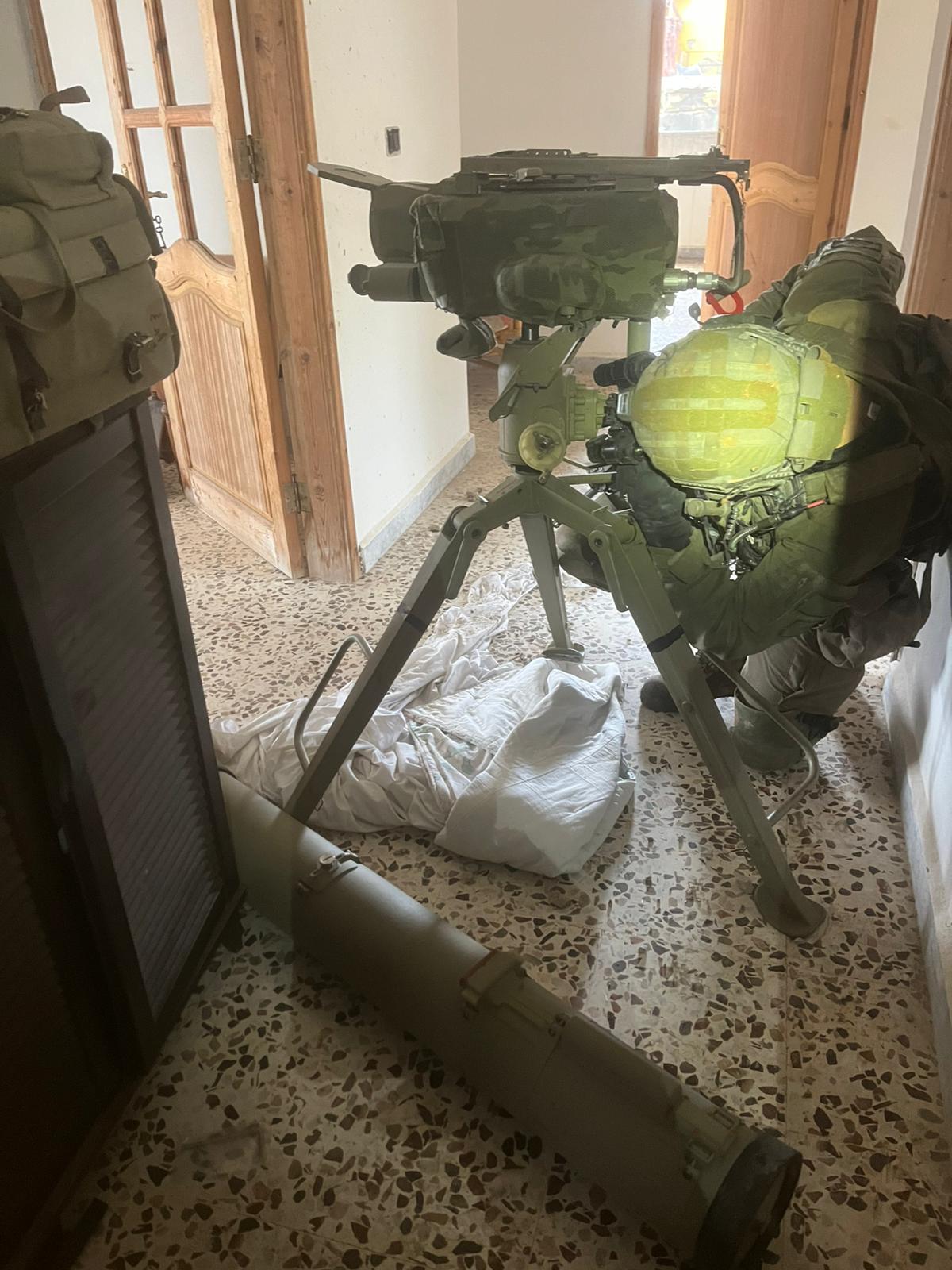 עמדת טילי נ"ט ואמצעי הלחימה שאותרו