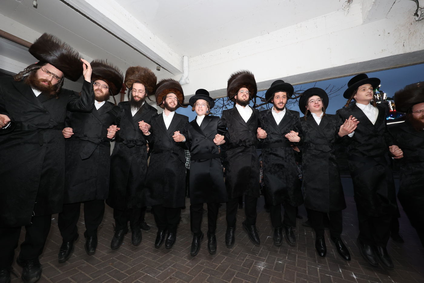 הכנסת ס"ת לקהל חסידים בחיפה