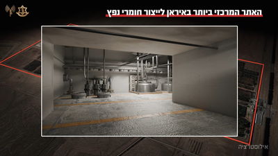 צה"ל מציג: הושמד אתר ייצור חומרי הנפץ הגדול ביותר באיראן | כך זה נראה מבפנים