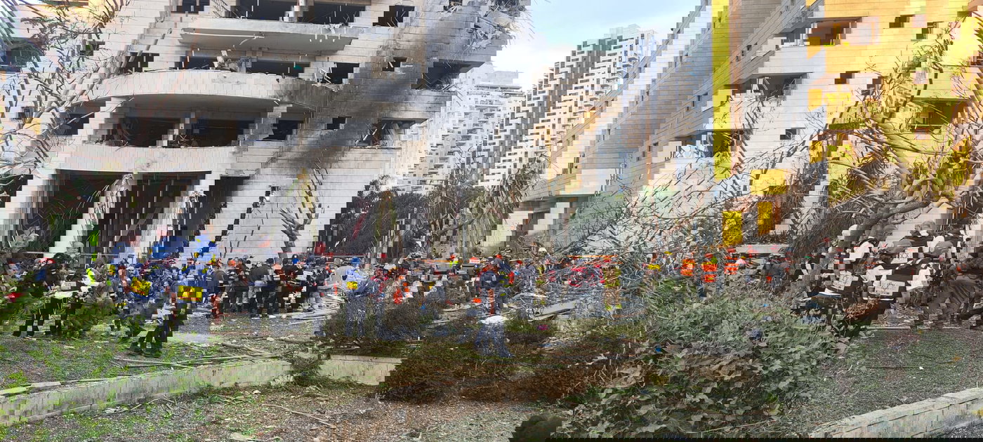 זירת פגיעה ישירה במבצע עם כלביא