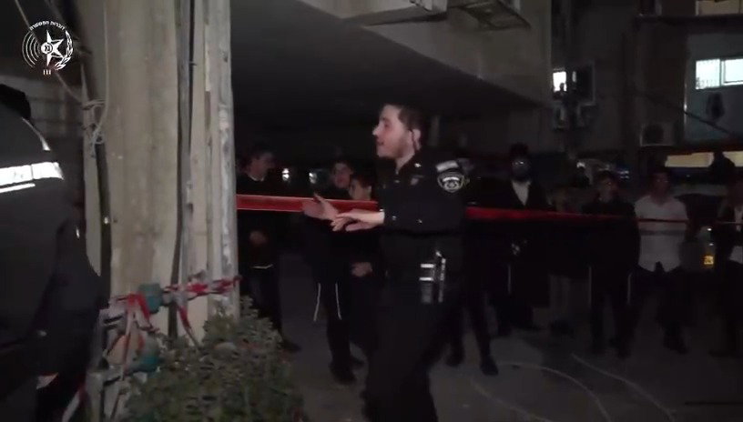 פעילות המשטרה בזירה בבני ברק