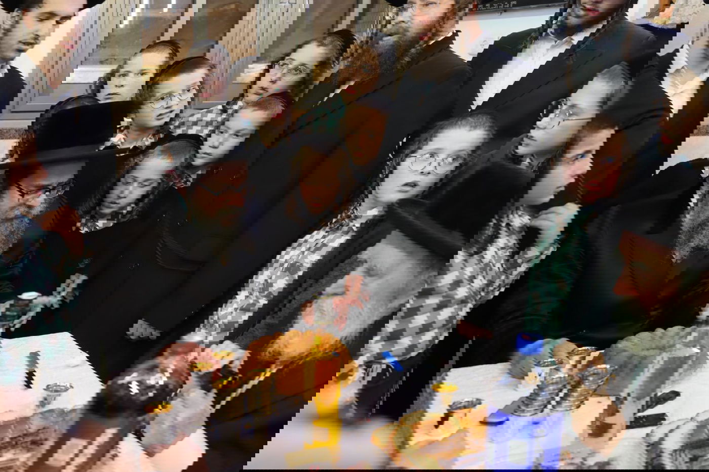 האדמו"ר מסקולען ירושלים בביקור אצל הרה"ח ר' אהרן קליינמן