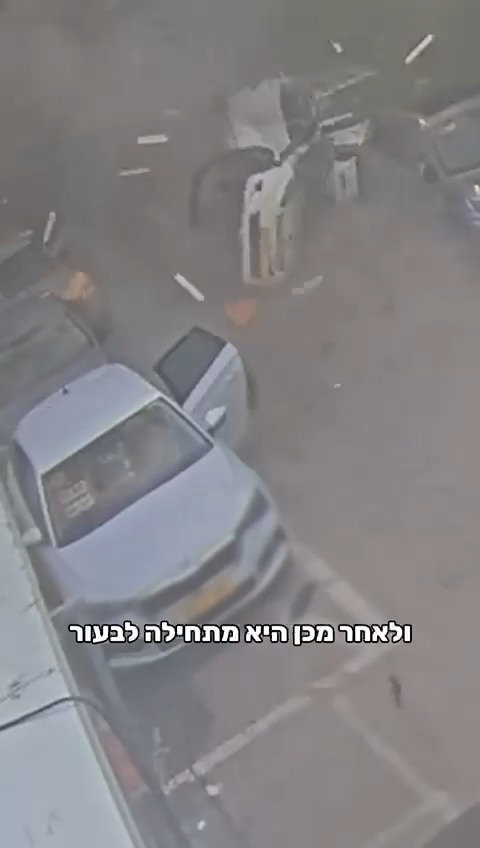 התיעוד הדרמטי מהפגיעה בתל אביב