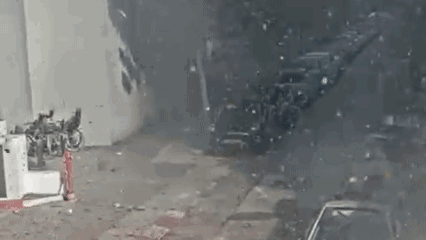 המכונית עפה באוויר: פיקוד העורף פרסם תיעוד מטורף מהפגיעה בתל אביב | צפו