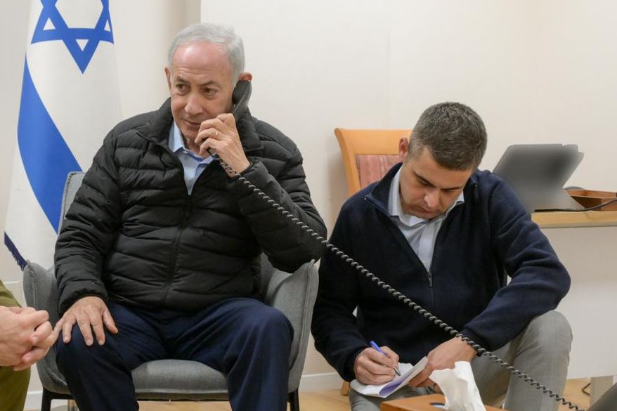 זיו אגמון לצד ראש הממשלה, בשבוע שעבר