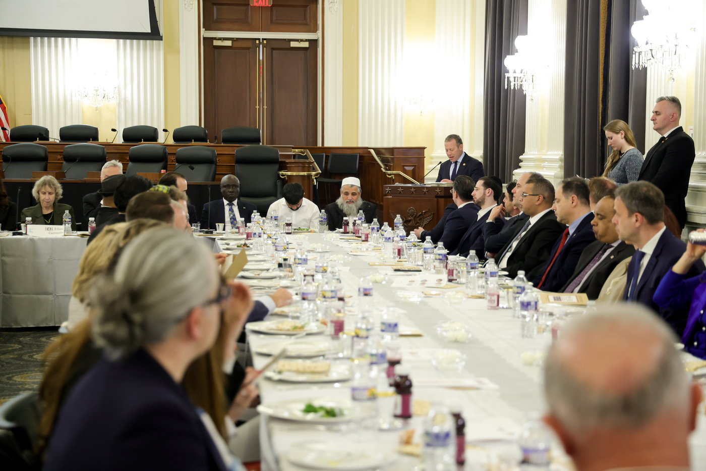 שולחן ליל הסדר בקונגרס האמריקאי
