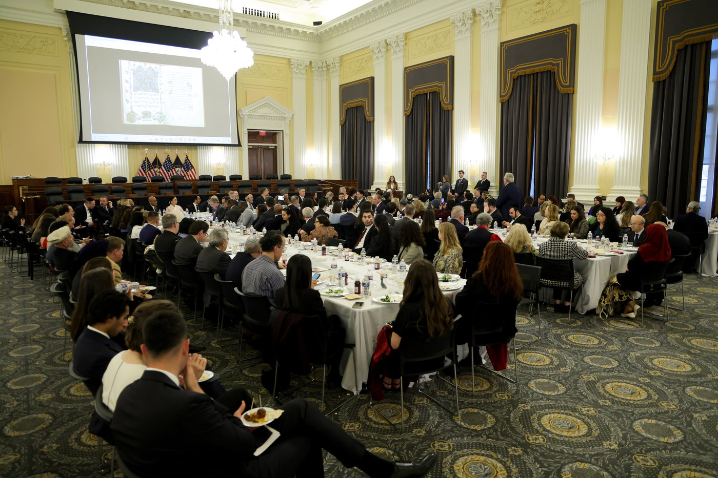 שולחן ליל הסדר בקונגרס האמריקאי