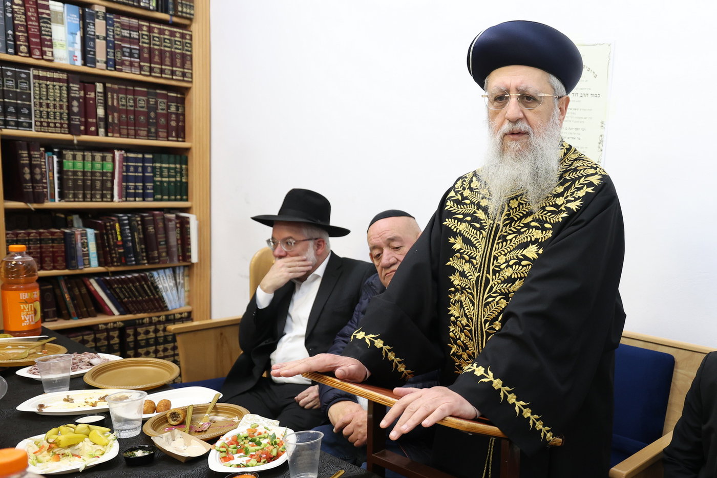 הראשל"צ הגר"ד יוסף בשיחתו בכולל לדיינות