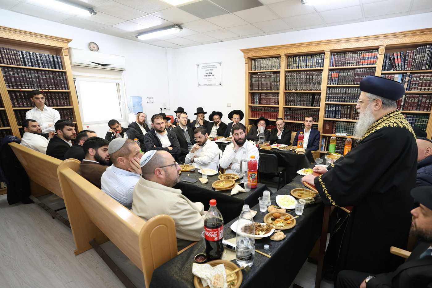 הראשל"צ הגר"ד יוסף בשיחתו בכולל לדיינות