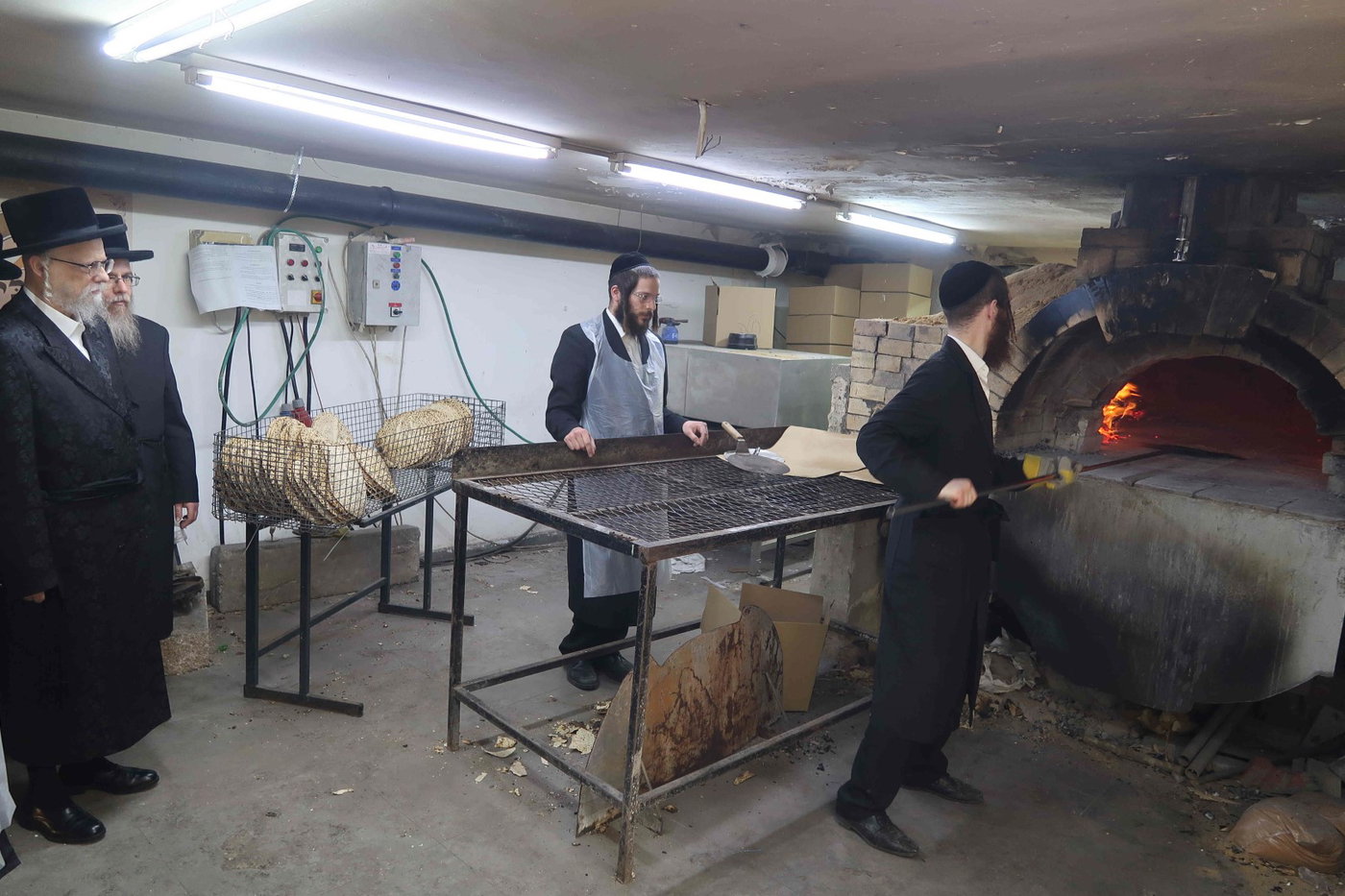 האדמו"ר מסערט ויז'ניץ באפיית מצות