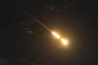 יירוט טיל ששוגר מאיראן בשמי ירושלים