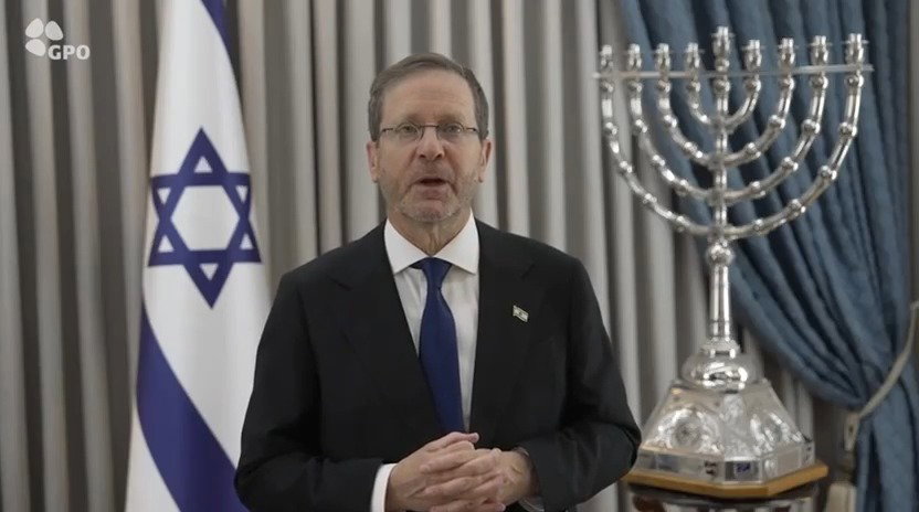 הנשיא הרצוג בדבריו ליום הולדת הרבי מחב"ד
