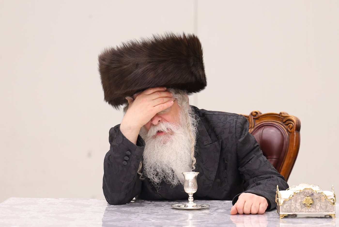 האדמו"ר מנדבורנה ירושלים בברכת האילנות