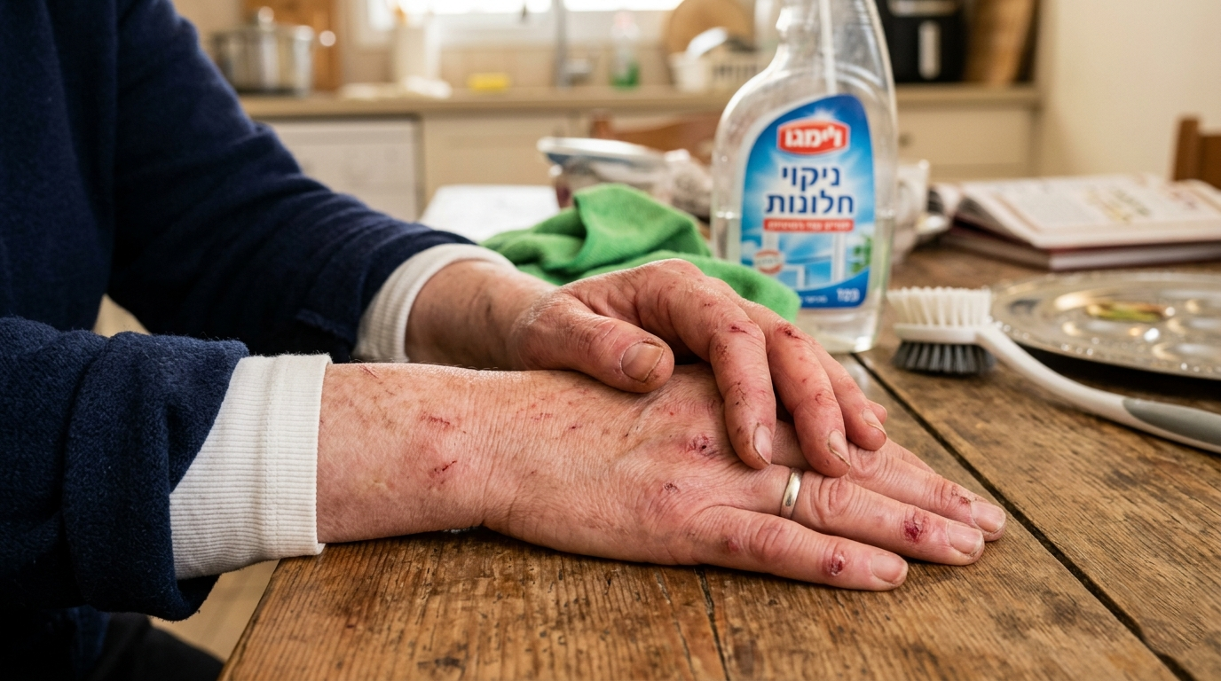 העור סדוק, האצבעות צורבות, והתחושה היא שמשהו בסיסי שם פשוט "נשרף"