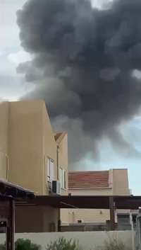 הדרום מטווח - עשן מיתמר מעל בירת הדרום | תיעוד: כך נראית זירת הנפילה בבאר שבע