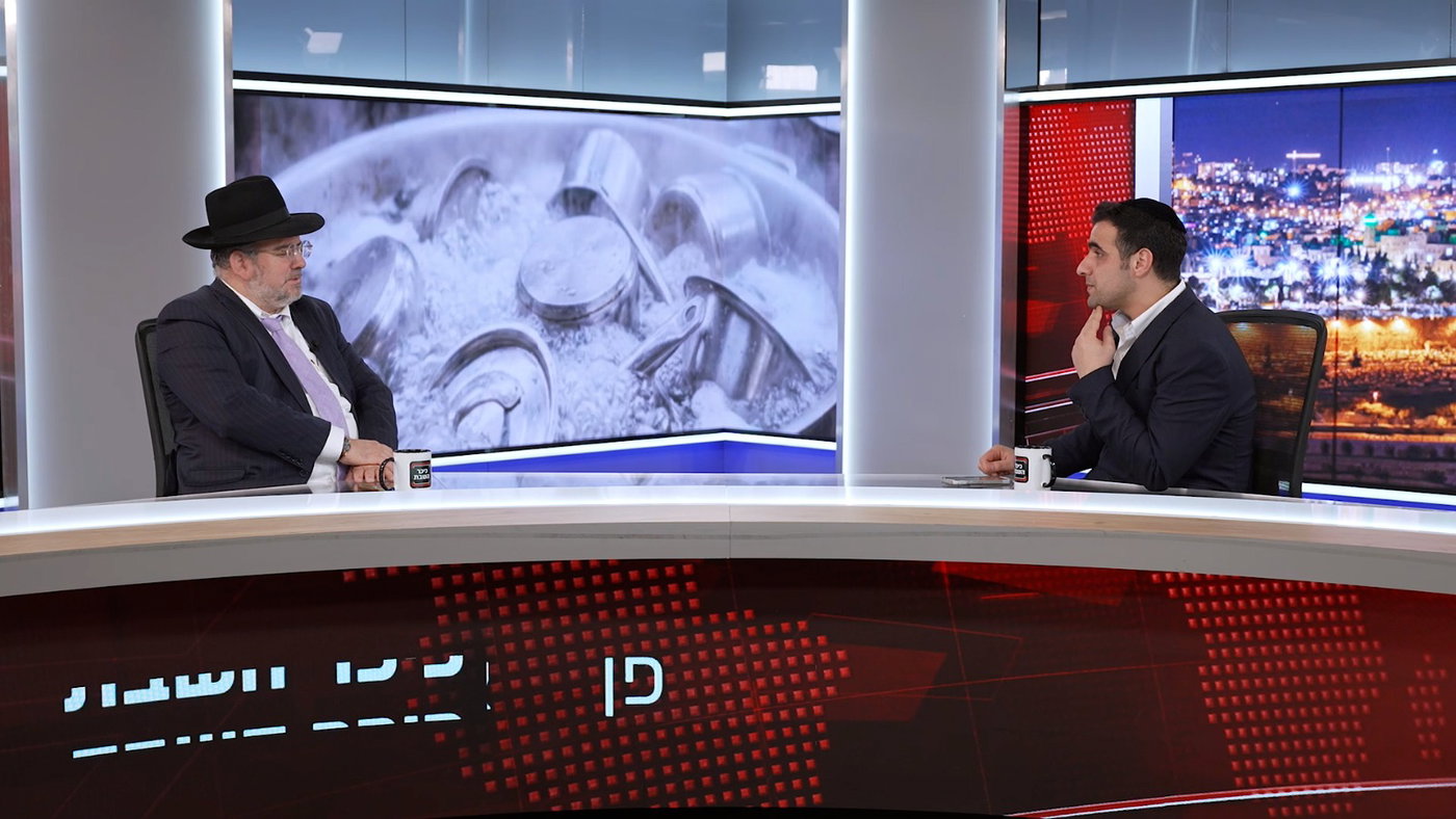 הרב רפי מנת בריאיון לישי כהן באולפן כיכר