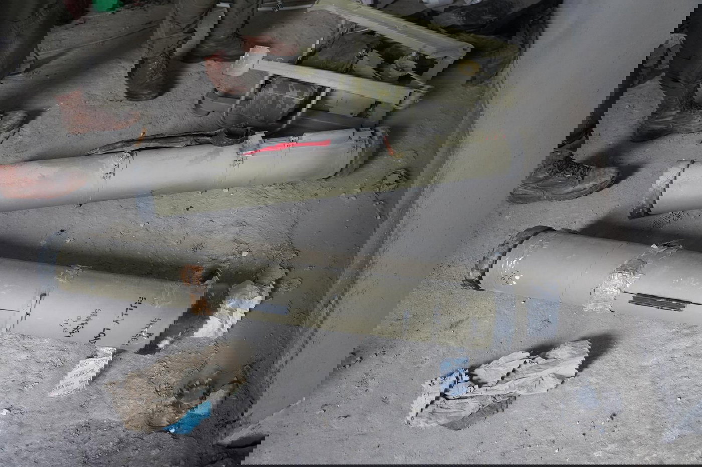 משגר וטילי נ״ט שאותרו במרחב דרום לבנון