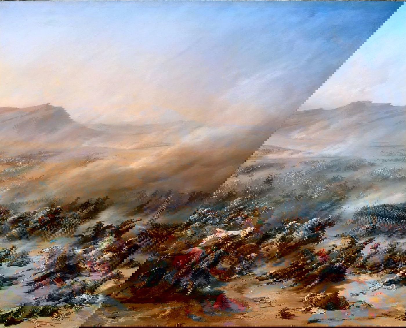 ציור דמיוני של קרב תבור (לאון קונייה)