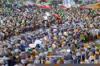  הלוויה ל-50 חיילי בסיג׳ שחוסלו בתקיפות האחרונות.