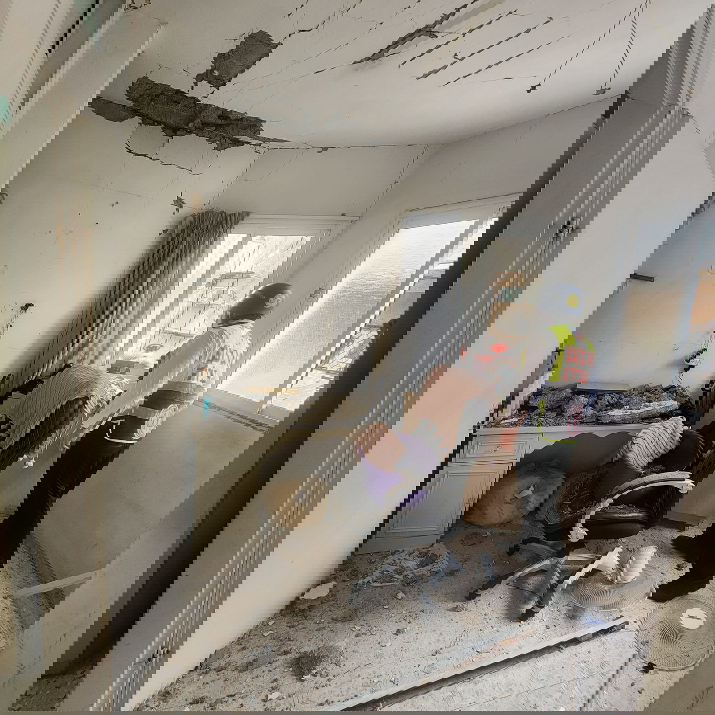 זירת הנפילה בבני ברק