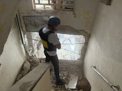 זירת הנפילה בבני ברק