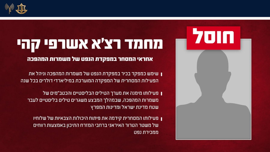 חיסול בלב טהרן: צה"ל השמיד את "קופת המזומנים" של איראן