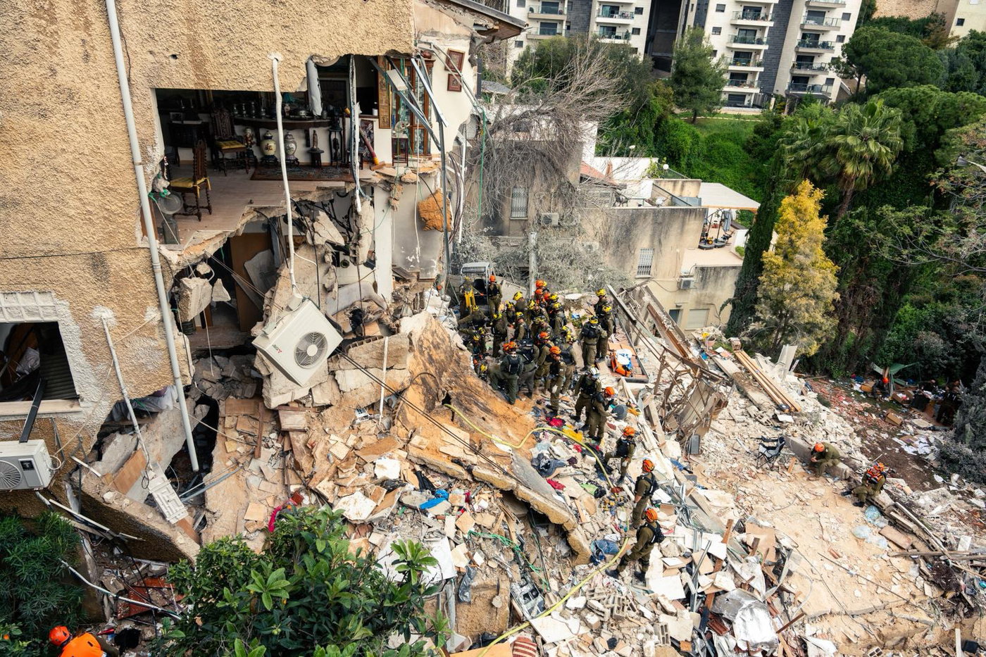 זירת האסון בחיפה