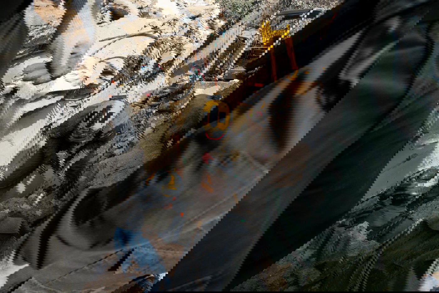 זירת האסון בחיפה