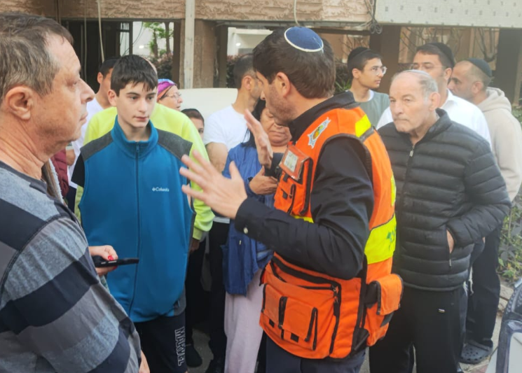 ראש העיר בזירת הנפילה, הבוקר