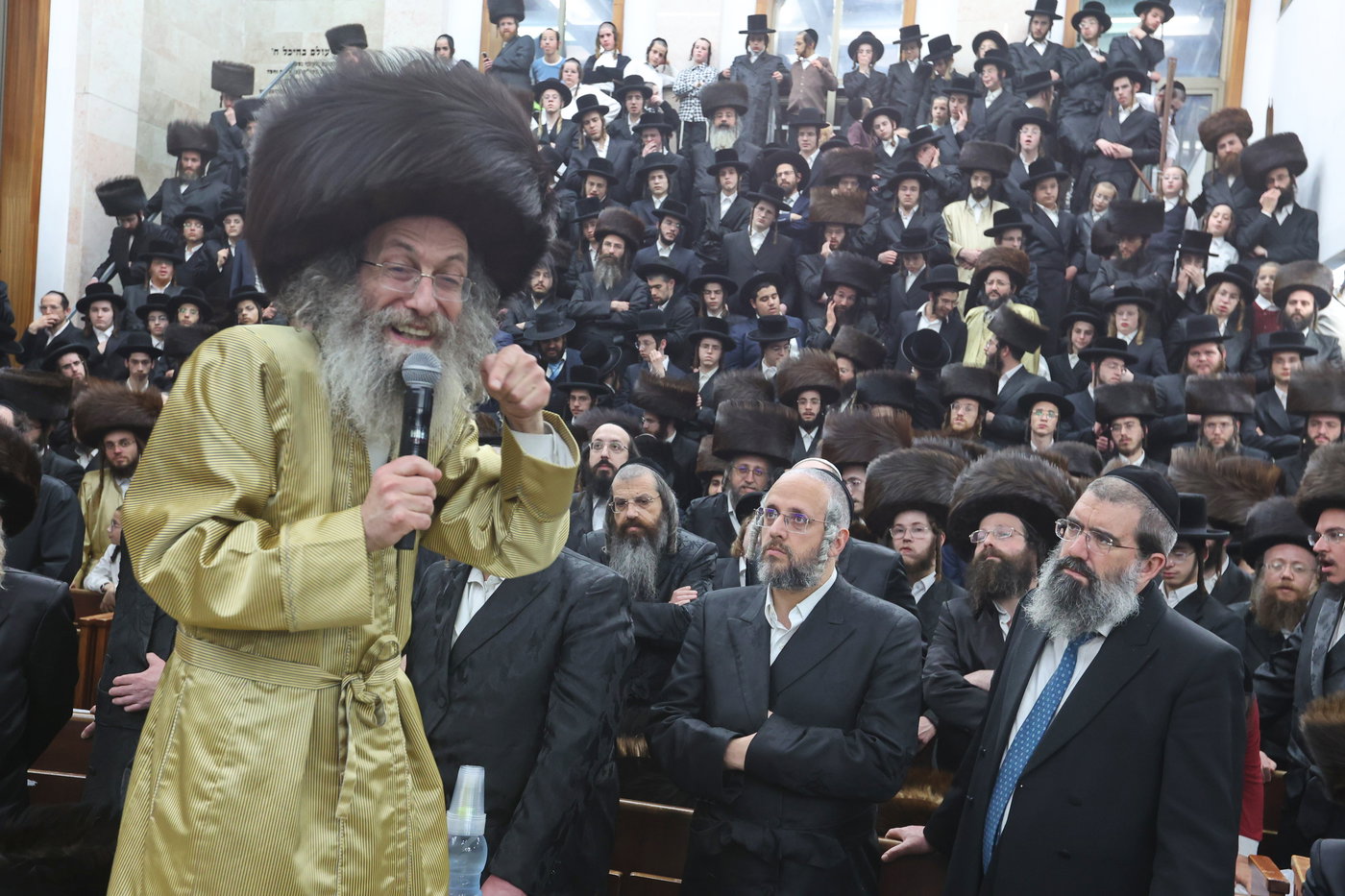 הגה"צ רבי אלימלך בידרמן בזיץ הכנה לשביעי של פסח