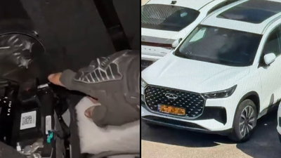 צפו: השוטרים היו המומים מהתכולה הקטלנית שאותרה ברכב תמים