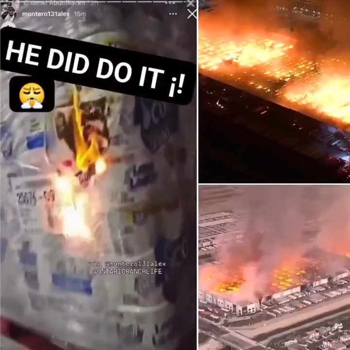 העובד מצית את המפעל