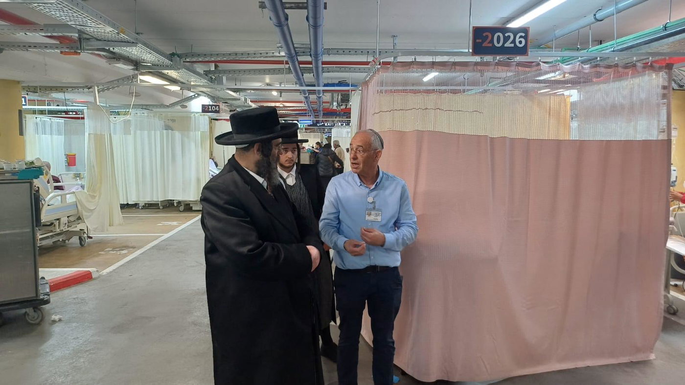 בסיור בבית החולים התת קרקעי עם מנהל התפעול מר גדי אילן
