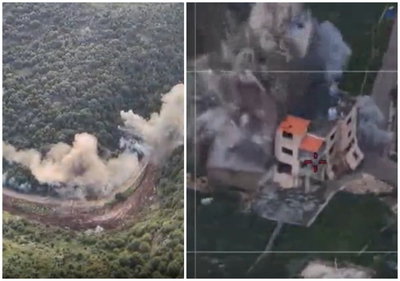 במקביל לשיגורים לישראל | תיעודים מרהיבים מהשמדת תשתיות חיזבאללה