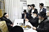 רבי בנימין אלישיב בביקור אצל אחיו רבי משה אלישיב