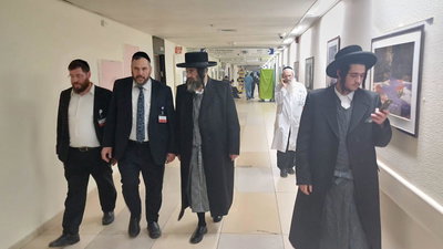 הגאון הגדול רבי משה ברנסדורפר, גאב"ד 'היכל הוראה' לצידו של רב בית החולים הרה"ג יוסף שפרונג