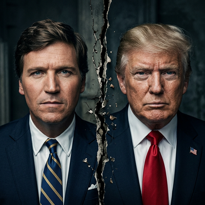 טראמפ במתקפה נגד טאקר קרלסון וחבריו: "לוזרים בעלי איי-קיו נמוך"