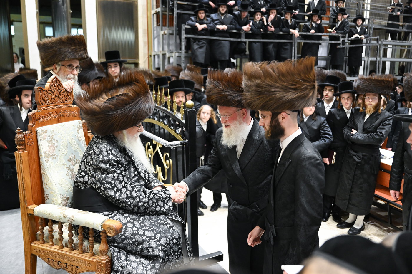 הקבלת פני רבו ברגל בחצה"ק צאנז