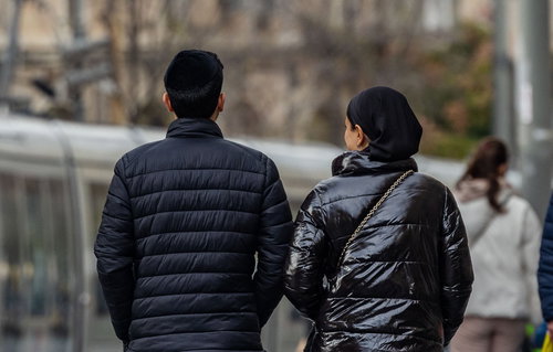 זוג חרדי בירושלים | אילוסטרציה, למצולמים אין קשר לכתבה