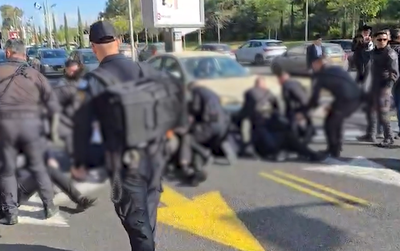 ההפגנה הבוקר בלשכת הגיוס בתל השומר