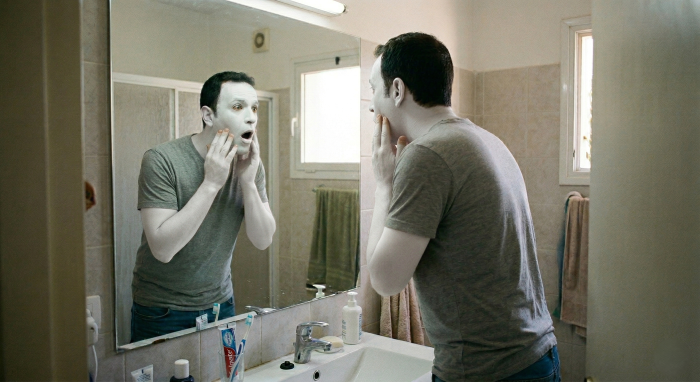 כולו הפך לבן