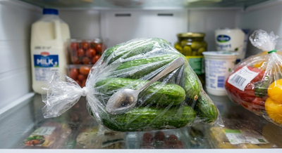 כפית בשקית: הטריק המטורף שישמור על טריות המלפפונים לשבועיים